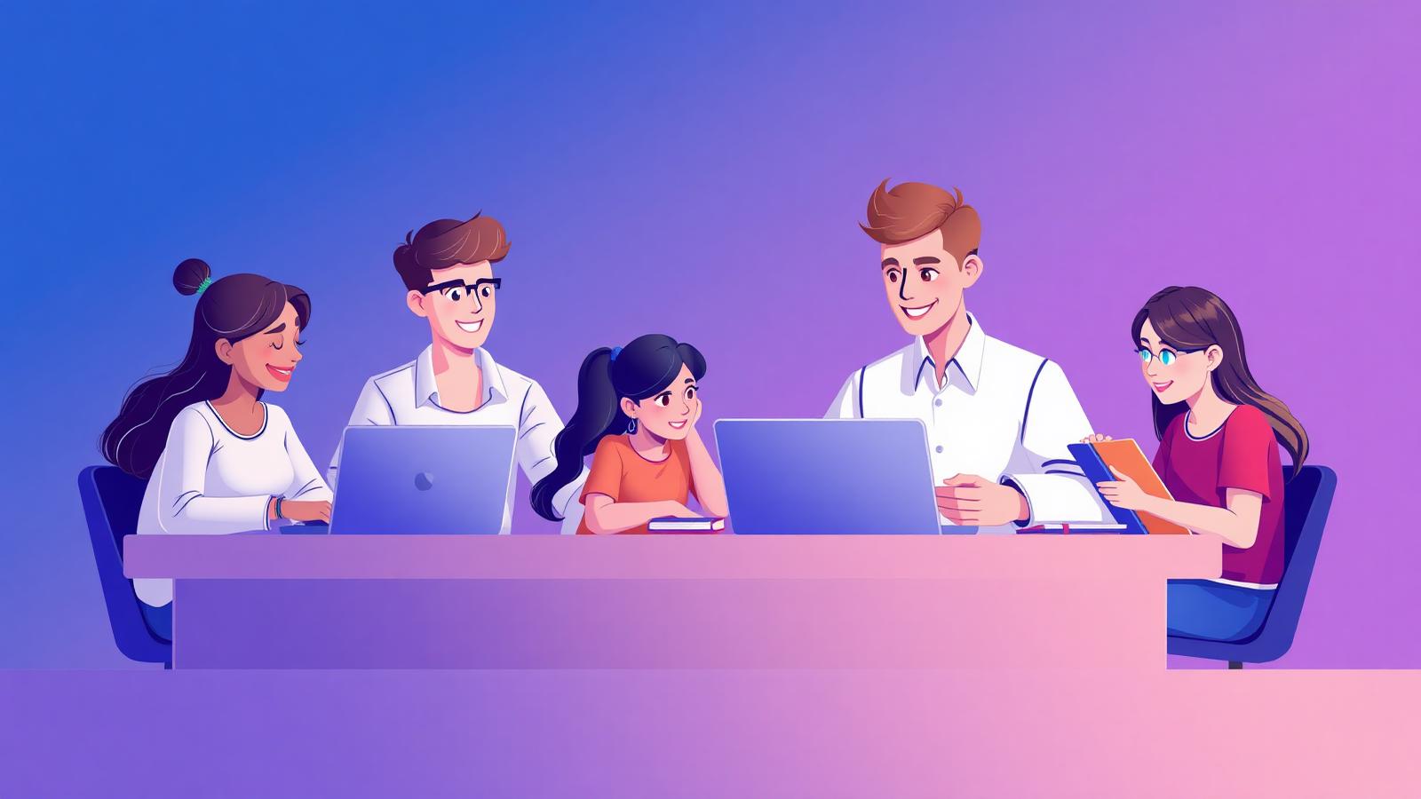 Students learning with a tutor — The True Tutor